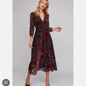 ASTR Jalisca velvet dress.